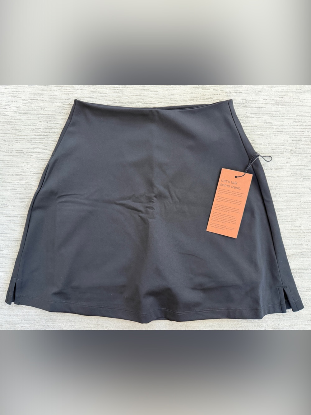 Girlfriend Collective Black Athletic Skort Tennis Golf Workout Skirt S NWT